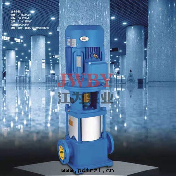 GDL立式多(duō)級管(guǎn)道(dào)離心(xīn)泵